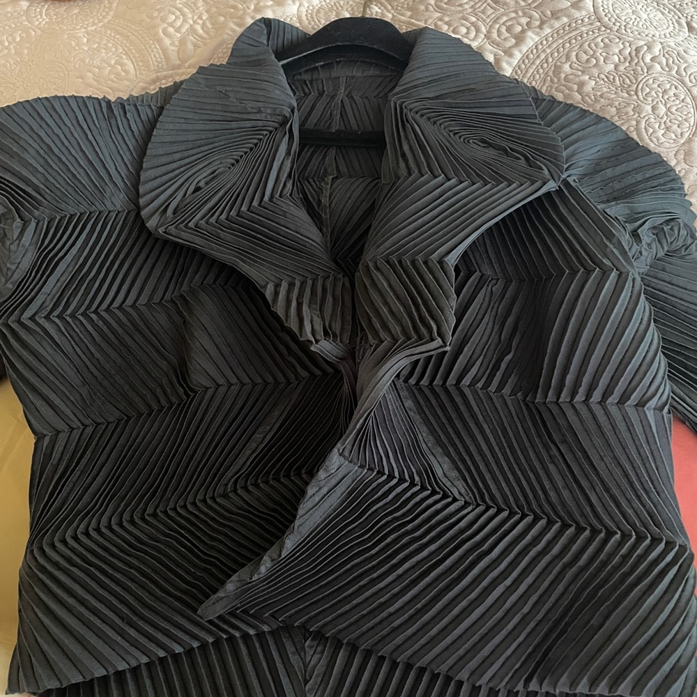 Issey Miyake very Rare jacket JP3 US M in BLACK - Picture 3 of 8